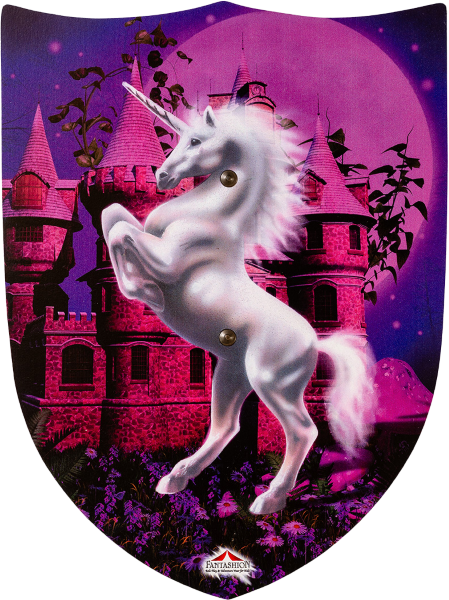 Bouclier Licorne rose - petit